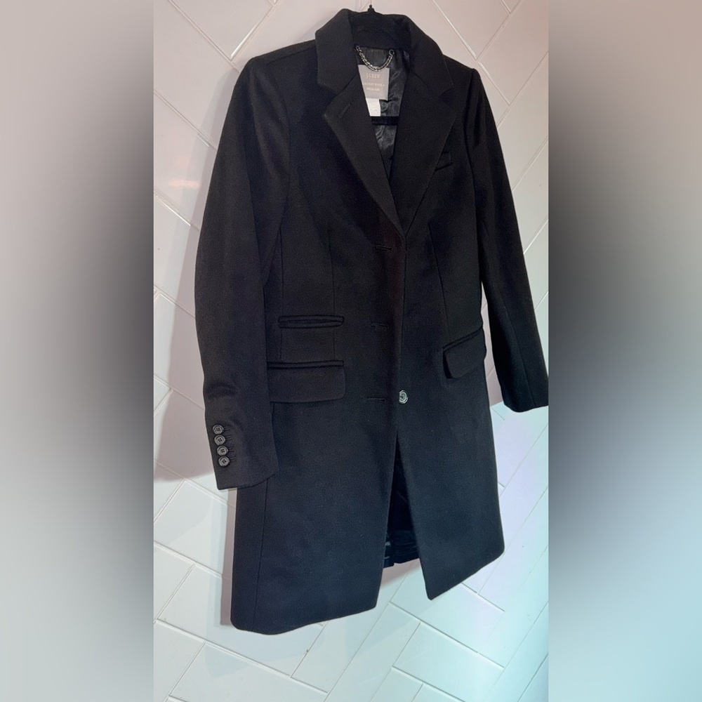 J. CREW NELLO GORI Black Wool Peacoat
Women's